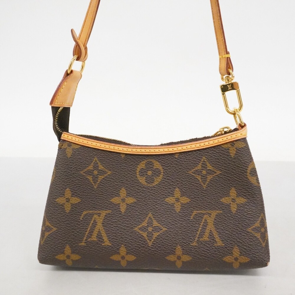 LOUIS VUITTON Authentic Brown Monogram Pochette Pouch - Picture 11 of 11